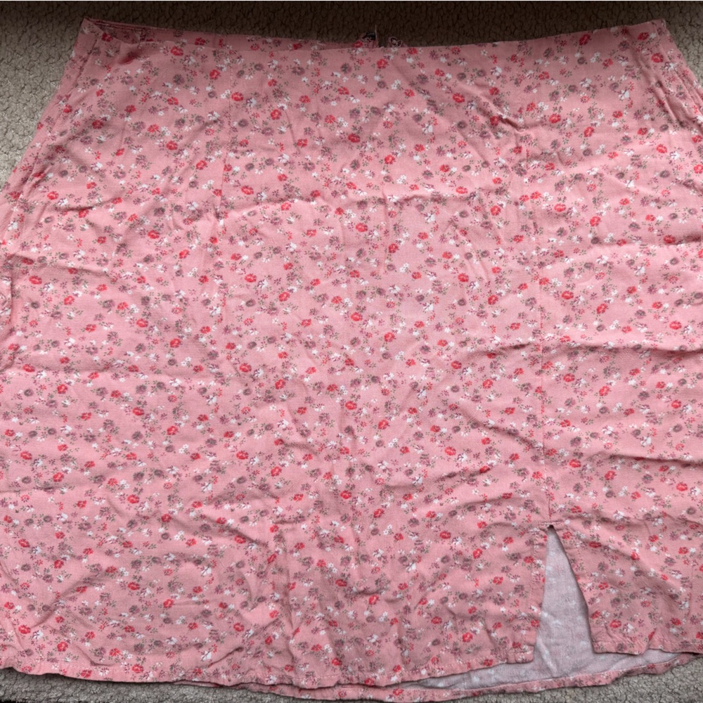Aeropostale Pink Floral Mini Skirt
